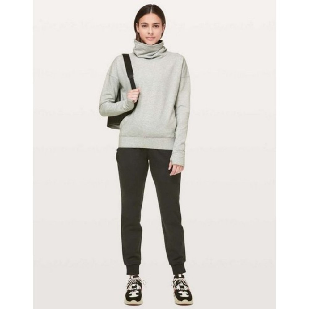 Lululemon Go Forward Pullover Heathered Core Ultra Light Grey Size 4